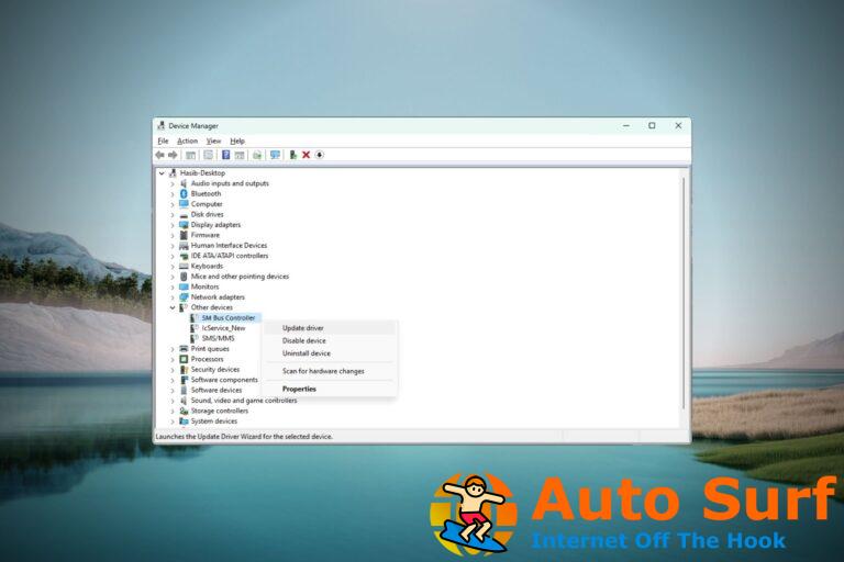 Descargue e instale el controlador del controlador de bus SM para Windows 11