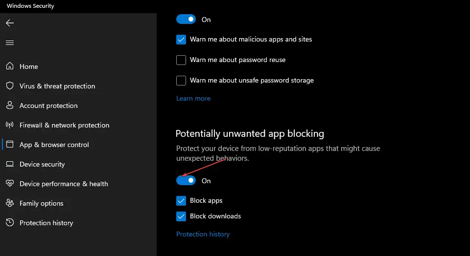 Cómo bloquear aplicaciones potencialmente no deseadas en Windows 11