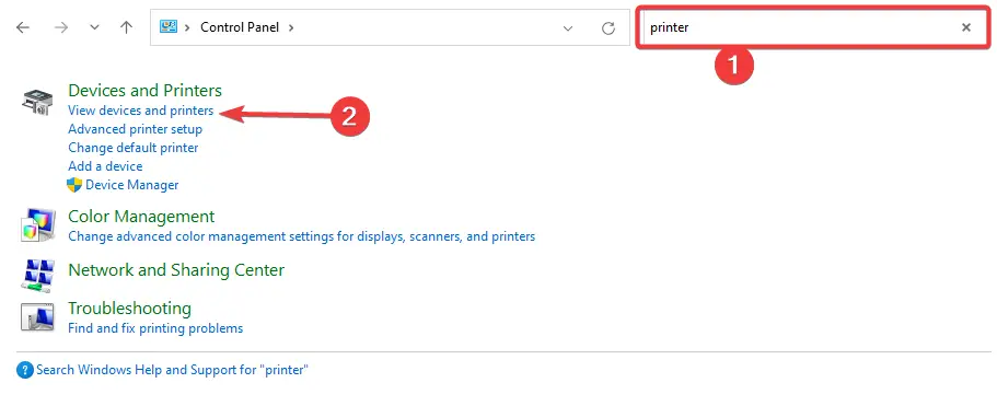 Solución: Windows no tiene un perfil de red para la impresora Epson