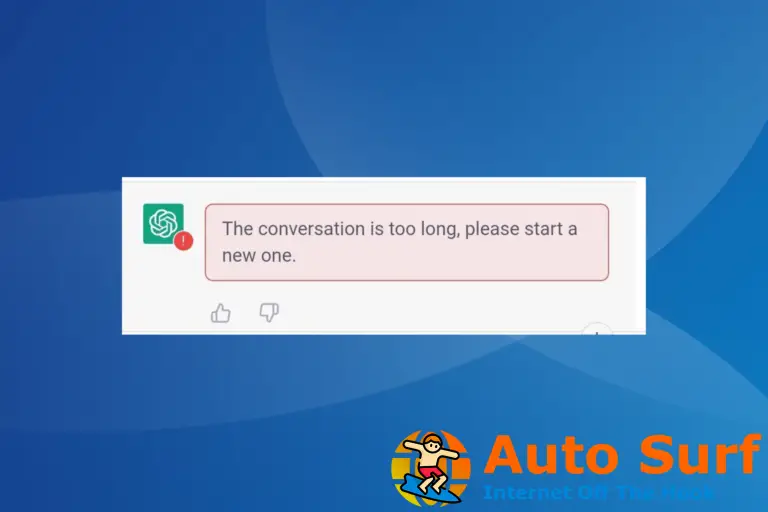 Solución: la conversación es demasiado larga Error de ChatGPT