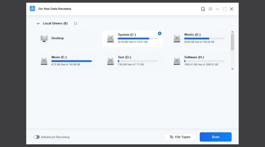 Software de recuperación de archivos para Windows 10, 11 y Mac