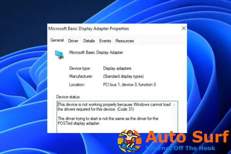 Solución: la tarjeta gráfica se muestra como adaptador de pantalla básico de Microsoft