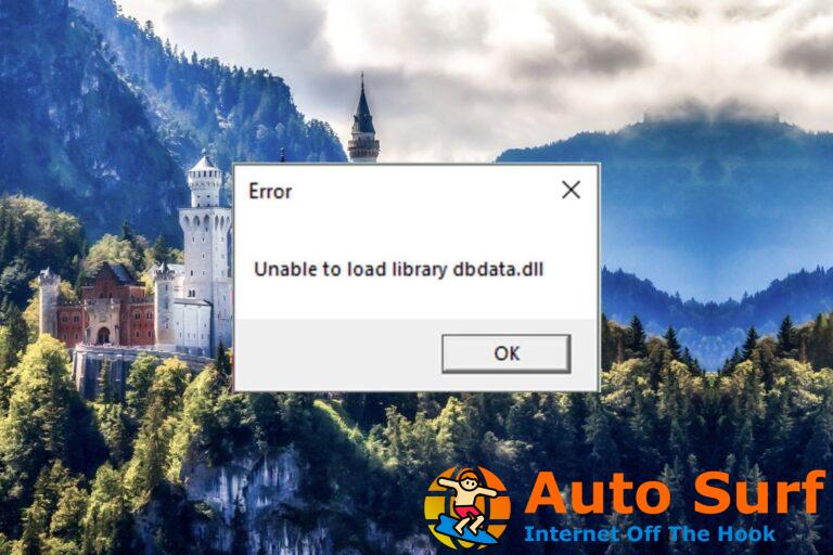 No se puede cargar la biblioteca dbdata.dll: 5 formas de solucionarlo