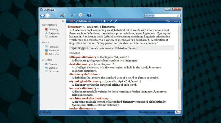 Software de diccionario para PC con Windows 10 [Top 5]
