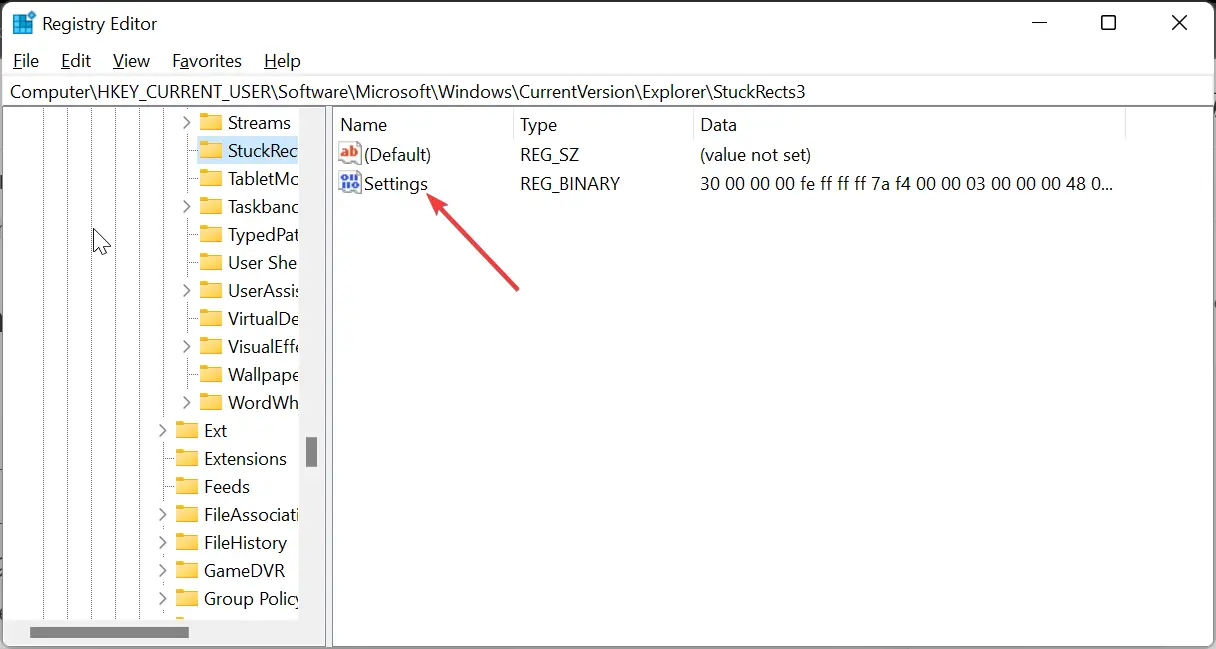 Configuración de la barra de tareas de Windows 11 siempre en la parte superior