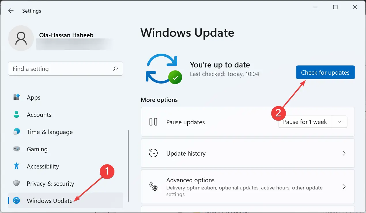 verificar actualizaciones desbordamiento de la barra de tareas de Windows 11 no funciona