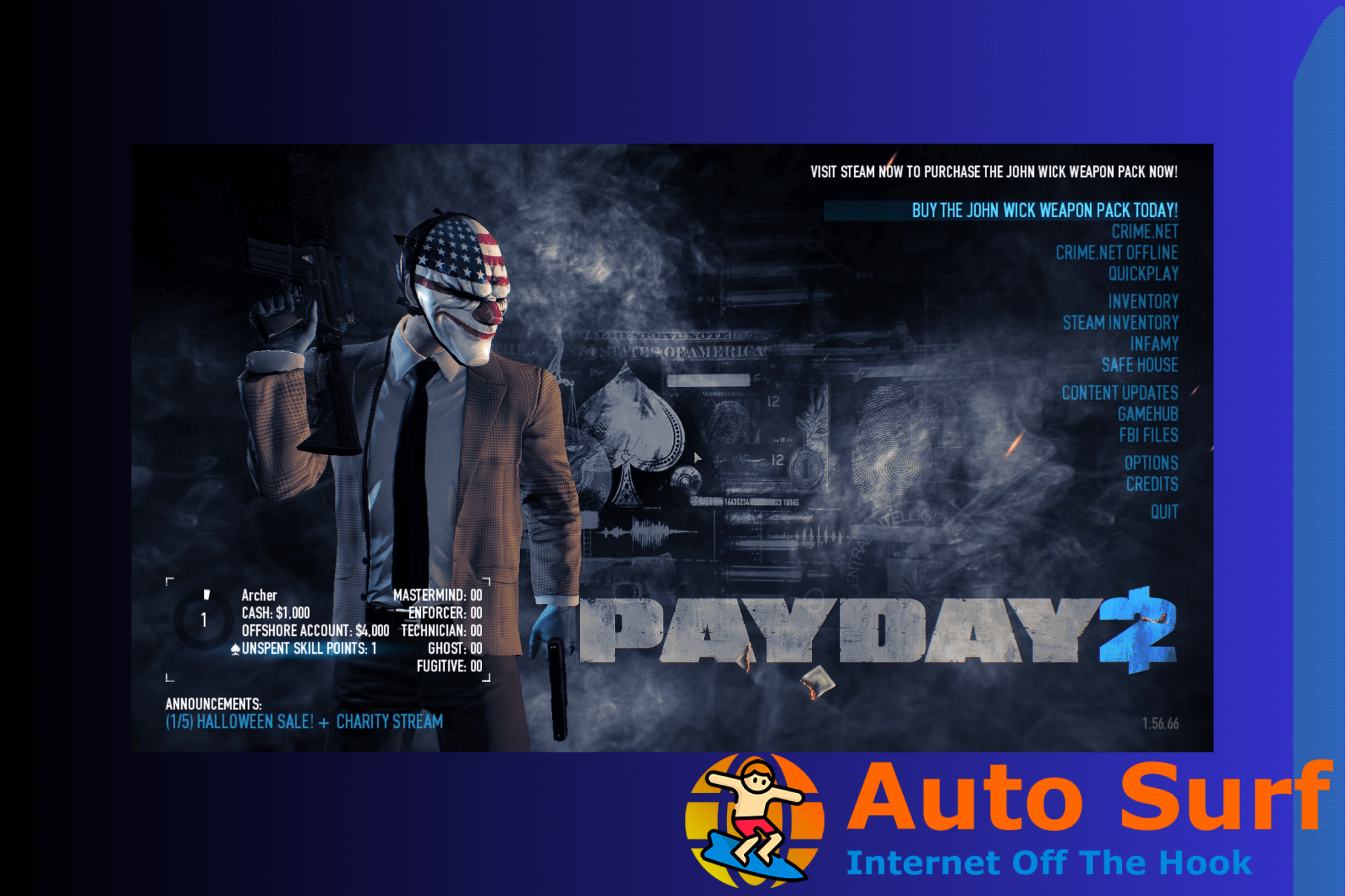 Accidente de infracción de acceso de PayDay 2: cómo solucionarlo y prevenirlo