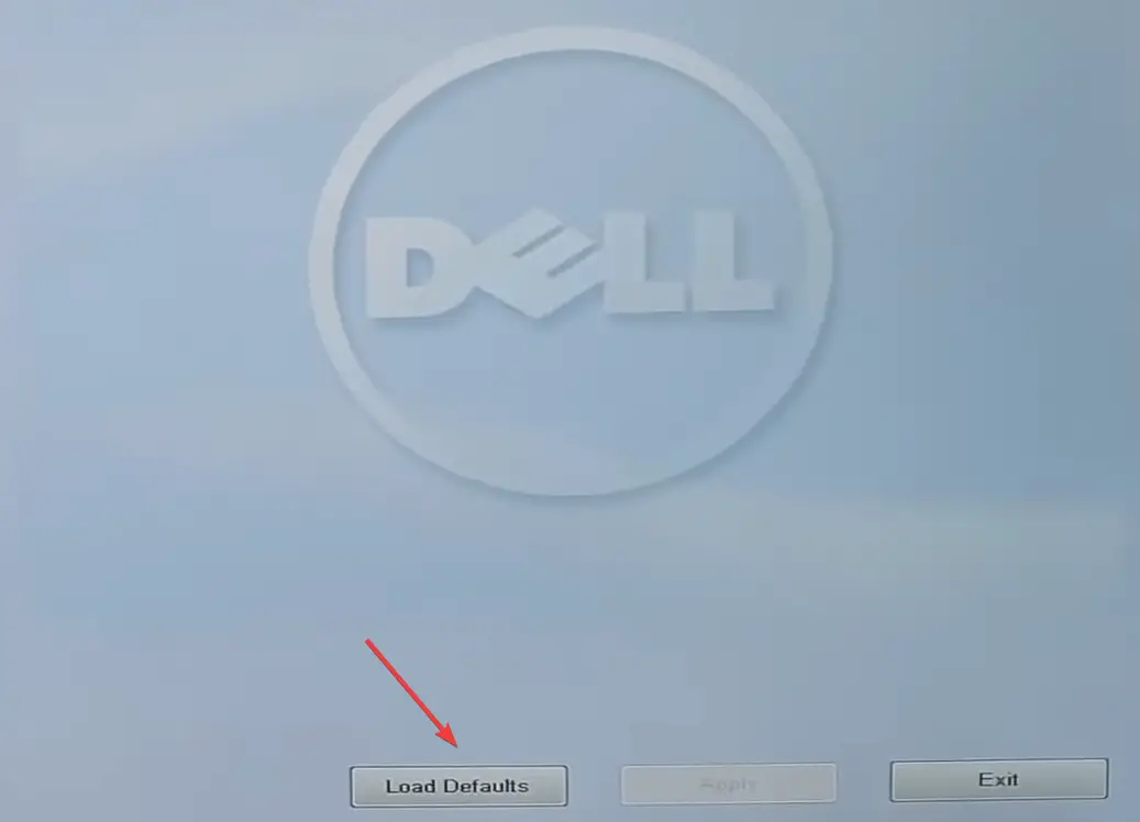 reinicie el BIOS para reparar la pantalla negra de la computadora portátil Dell