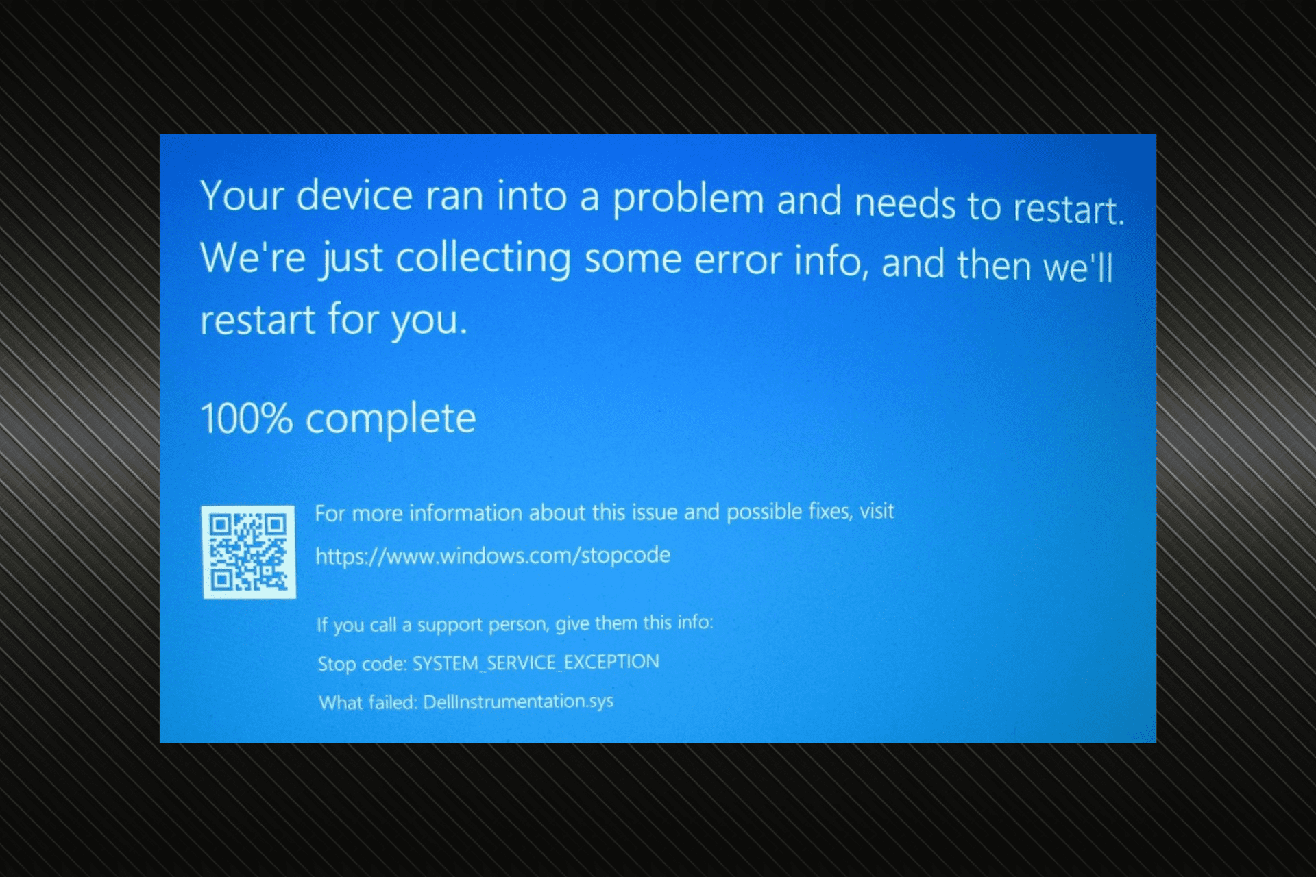 corrige la pantalla azul de DellInstrumentation.sys en Windows