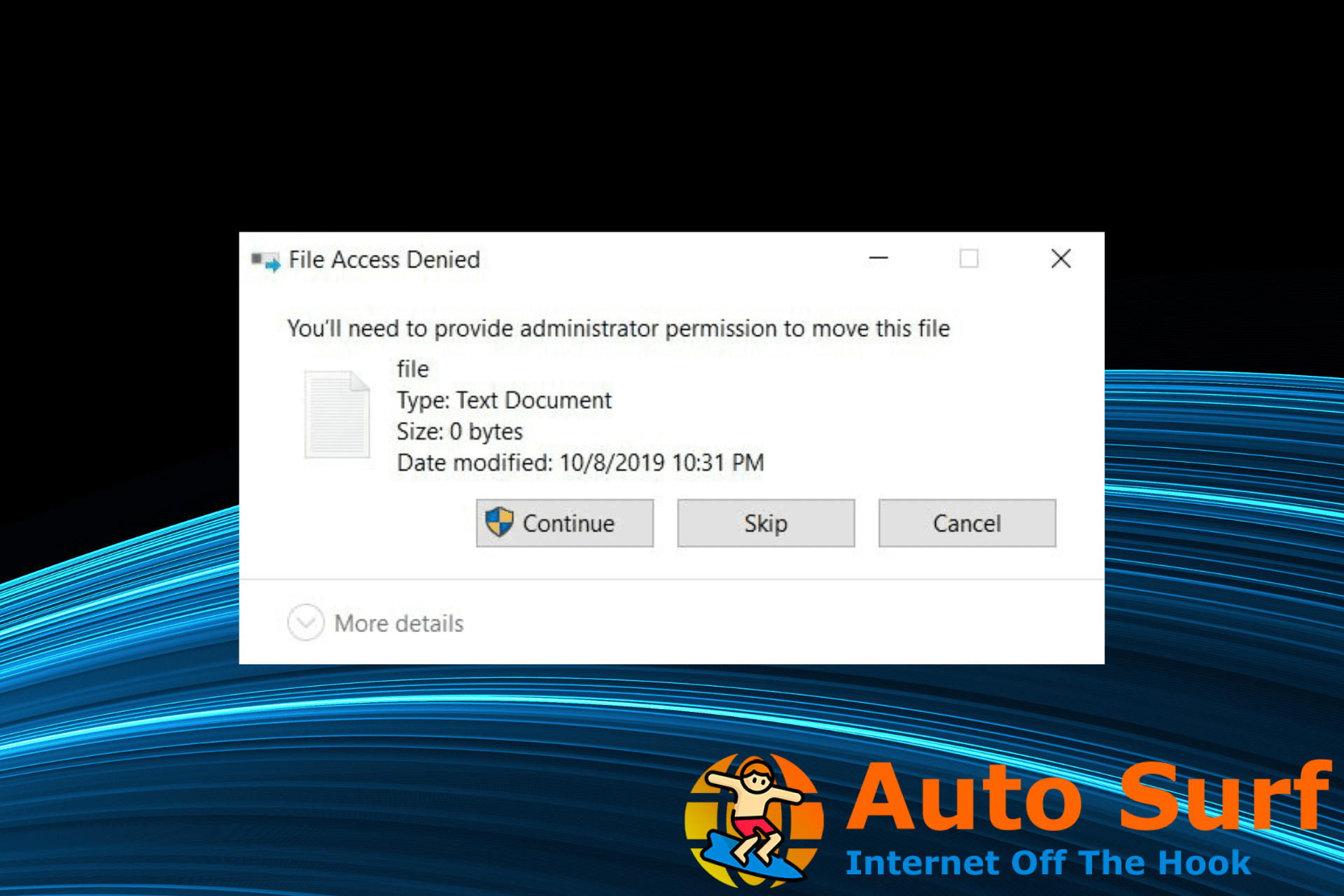 Solucionar error de acceso denegado como administrador en Windows 10