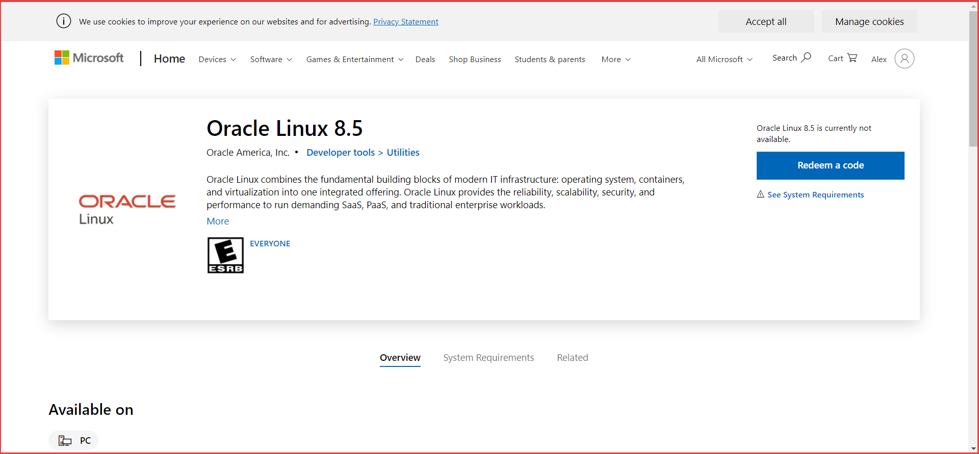 Ahora puede encontrar Linux Oracle en Microsoft Store