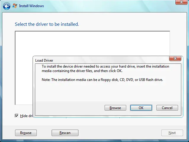 Arreglar Seleccione el controlador para instalar el error en Windows 11