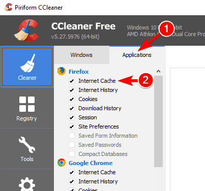 CCleaner no elimina el historial de Firefox [Step-by-step Guide]