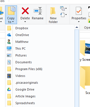 Copiar al menú windows 10 eliminó todos mis archivos