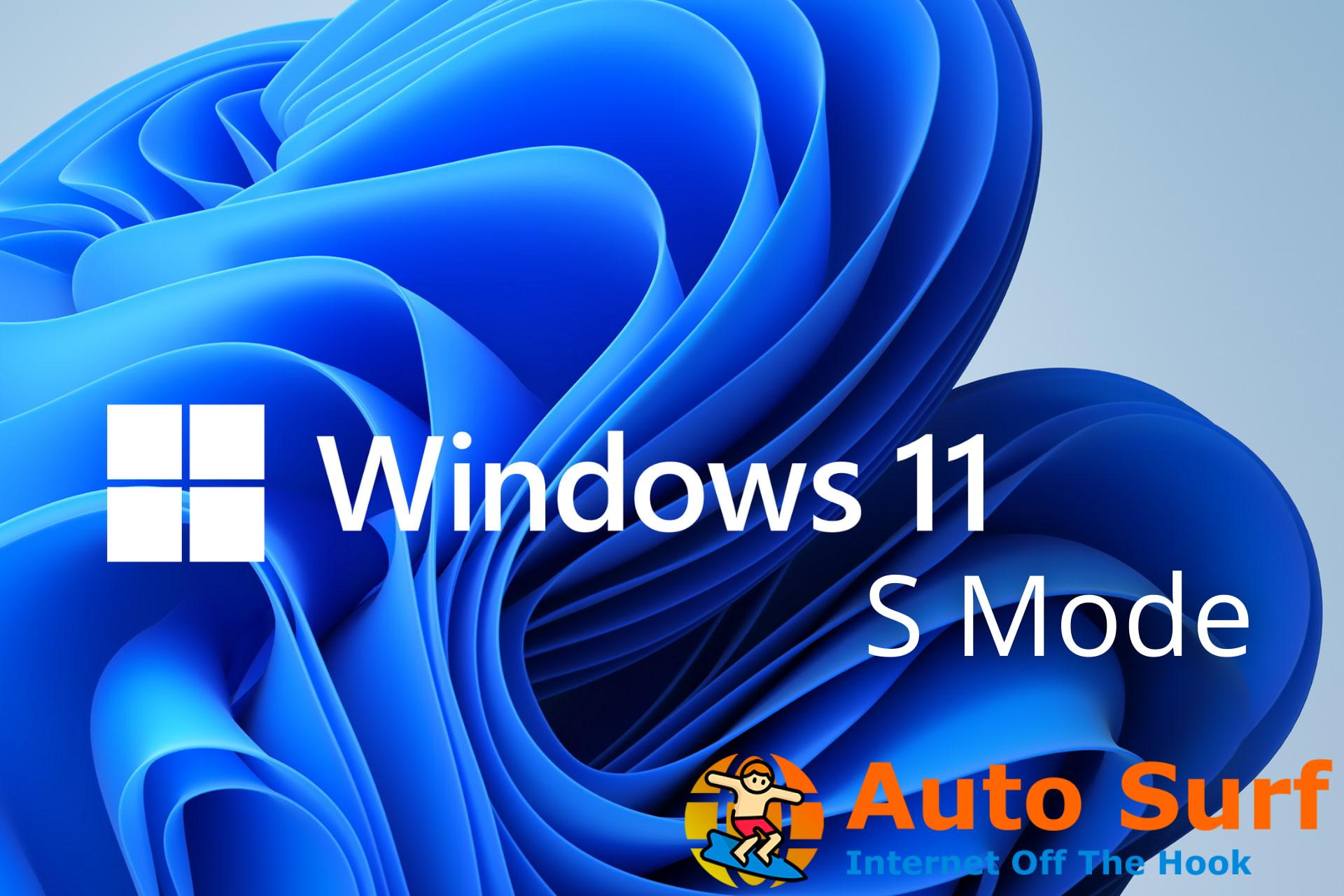 Modo S de Windows 11
