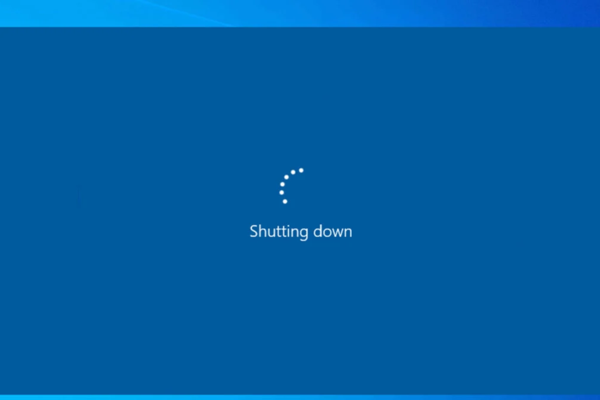 Windows 10 se reinicia en lugar de apagarse