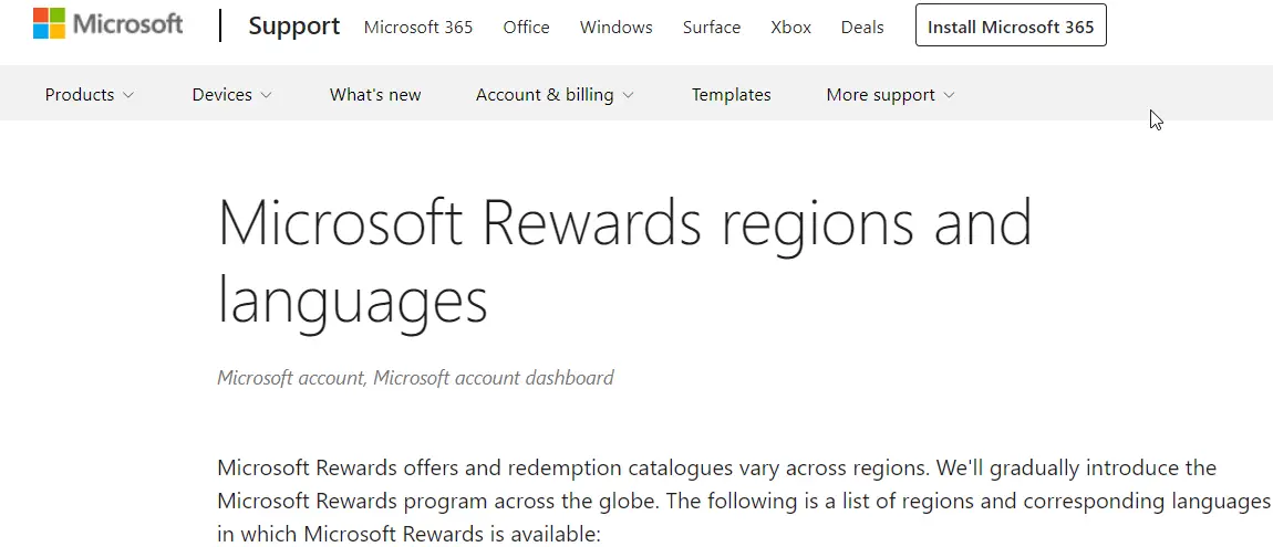 Cómo corregir el error de Microsoft Rewards con 5 formas sencillas