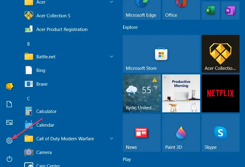 El botón de la aplicación de configuración desactiva el cambio de tamaño automático de la ventana de Windows 10