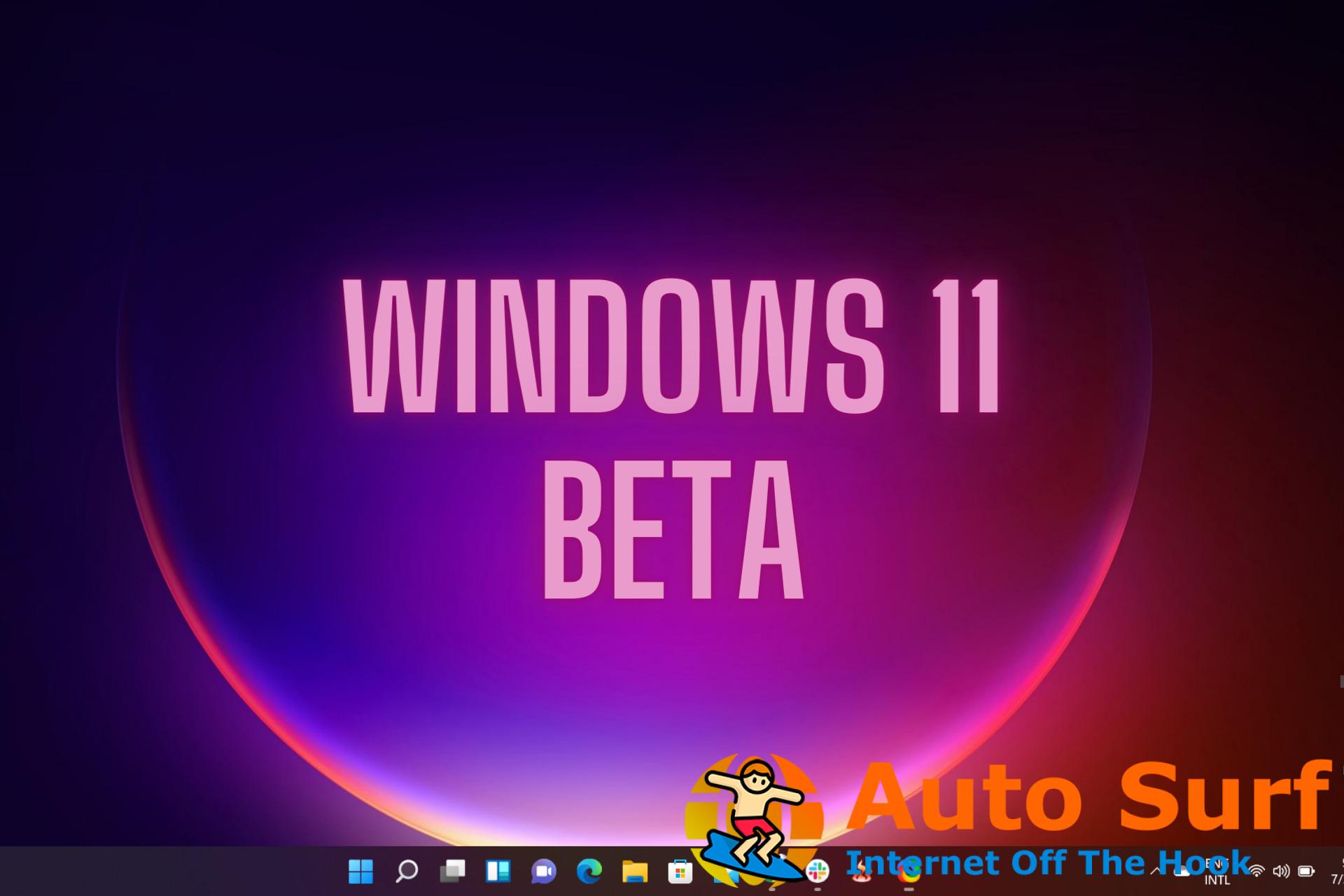 ventanas 11 beta