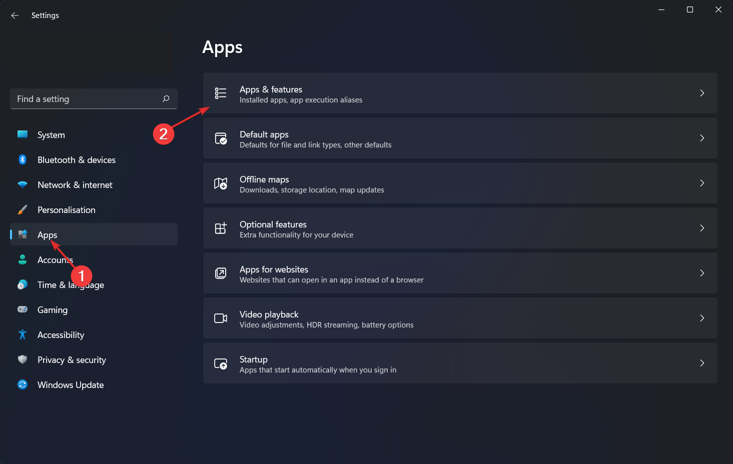 aplicaciones-aplicaciones y funciones windows 11 eliminar tiktok