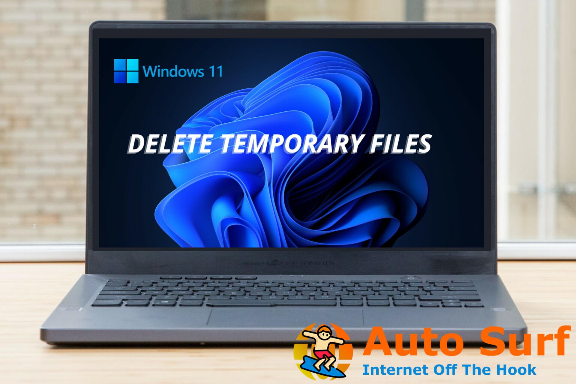 Cómo eliminar archivos temporales en Windows 11 [Complete Guide]