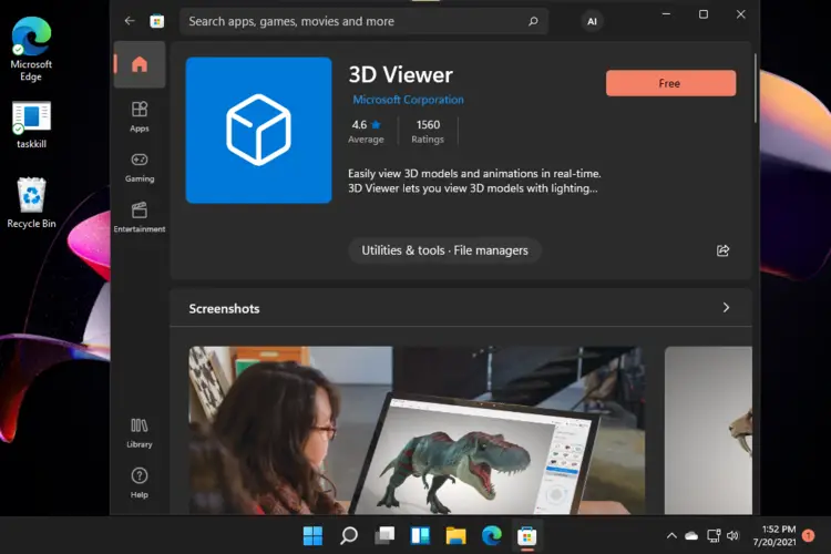 Cómo habilitar el Visor 3D en Windows 11