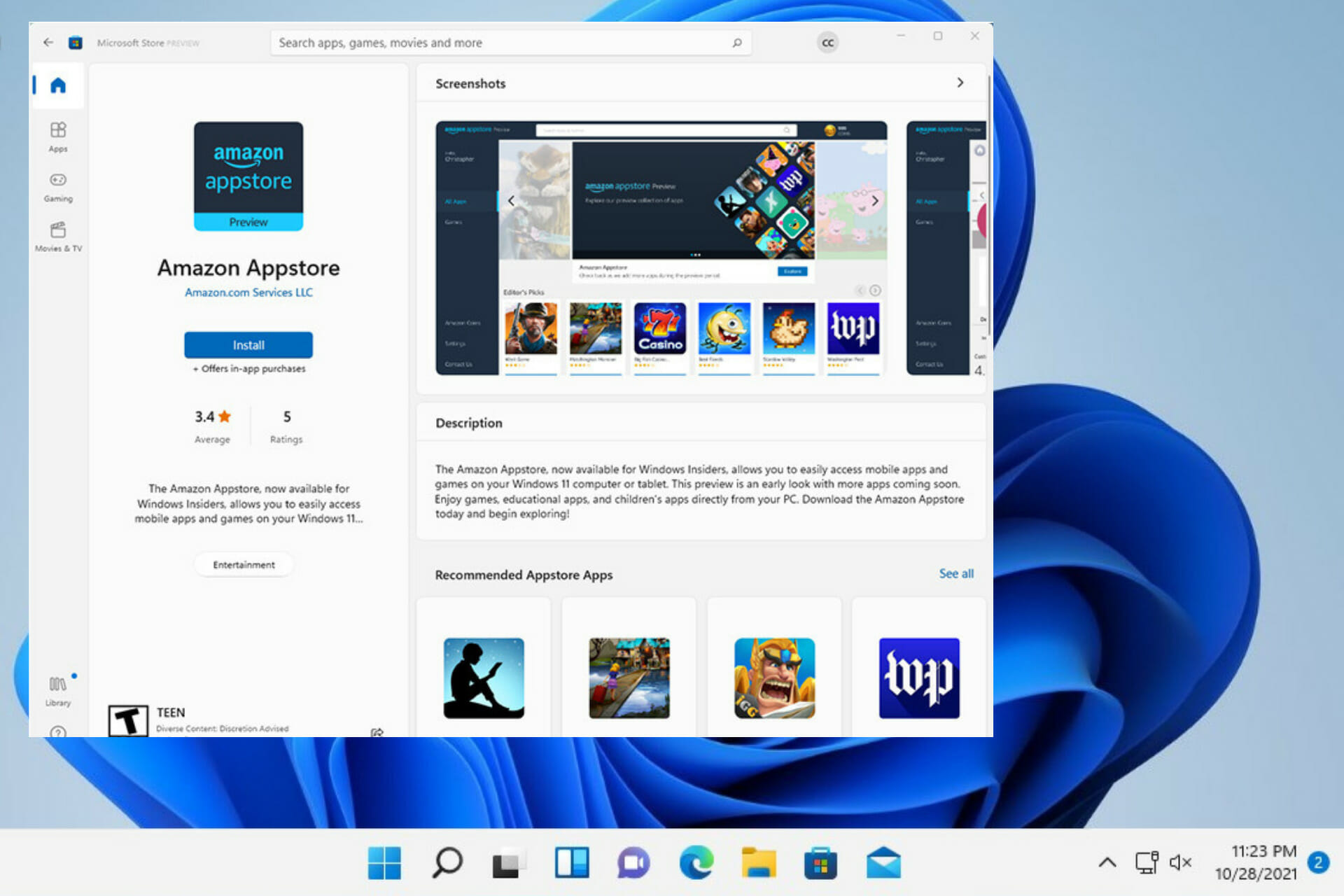 Cómo instalar juegos y aplicaciones de Android en Windows 11