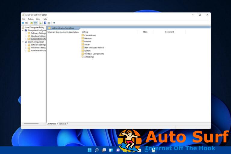 Cómo instalar plantillas ADMX de Windows 11