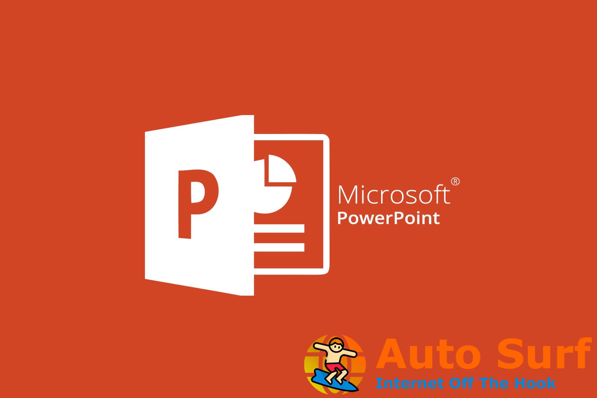 reparar archivos de PowerPoint rotos en Windows 10