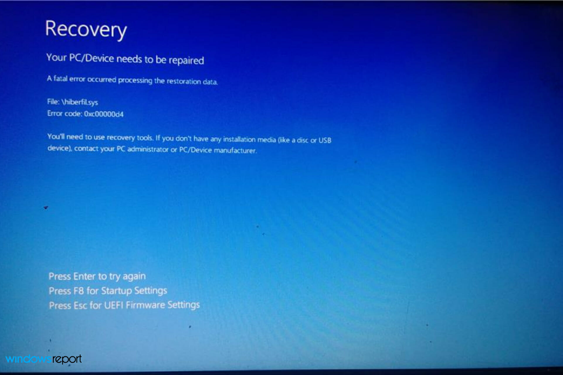 Cómo reparar el error de inicio rápido fallido de Windows 0xc00000d4