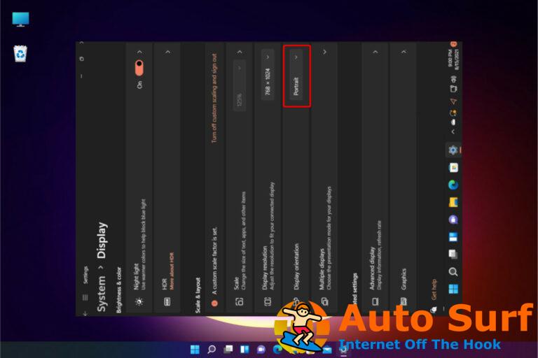 Cómo rotar la pantalla en Windows 11