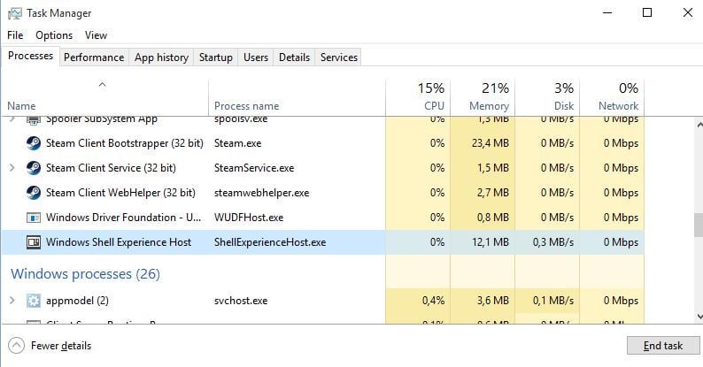 Corrección: Alto uso de CPU en el host de Windows Shell Experience [5 Ways]