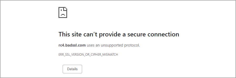Corrección: Error de versión de SSL o discrepancia de cifrado en Windows 10/11