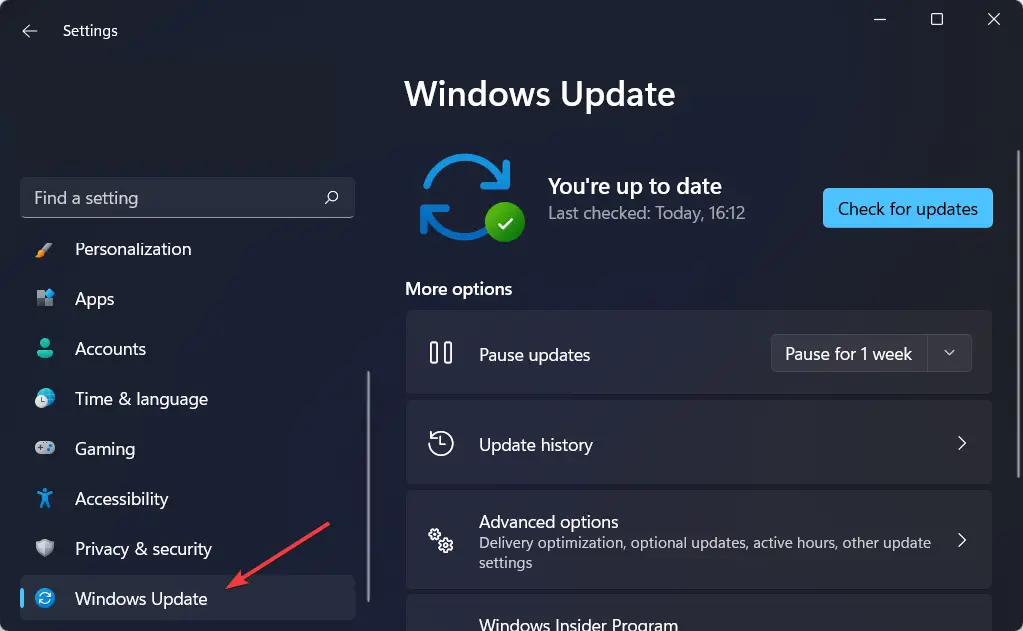 windows-update-w11 la mejor configuración de Windows 11 para juegos