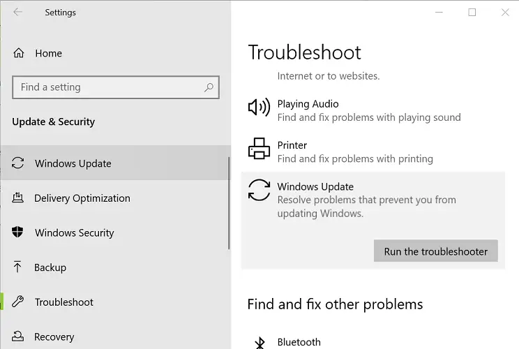Error de actualización de Windows 0xc8000247