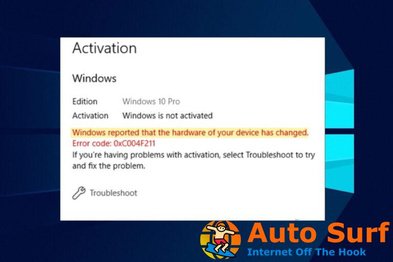 Error de activación de Windows 0xc004f211: cómo solucionarlo