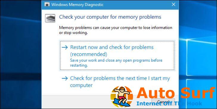 Explicación de la herramienta de diagnóstico de memoria mdsched.exe en Windows 10/11