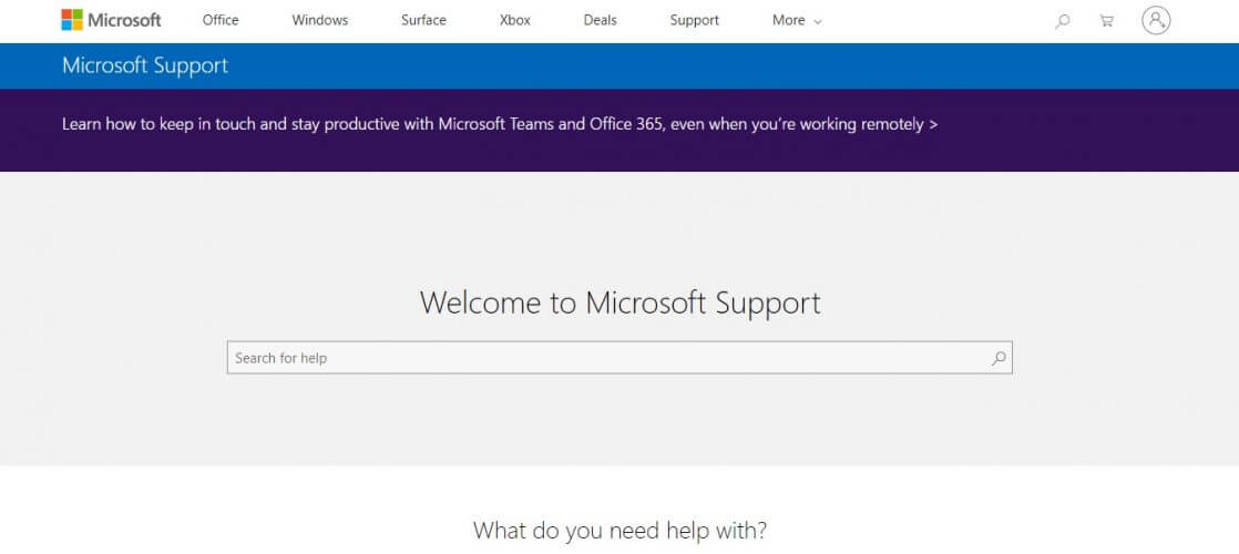 Soporte de Microsoft: error de almacenamiento de datos de Windows Exchange