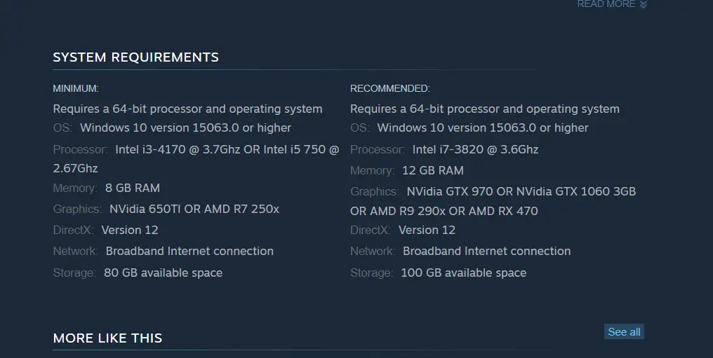 Los requisitos del sistema de Horizon 4 para Forza Horizon 4 no funcionan en Windows 11