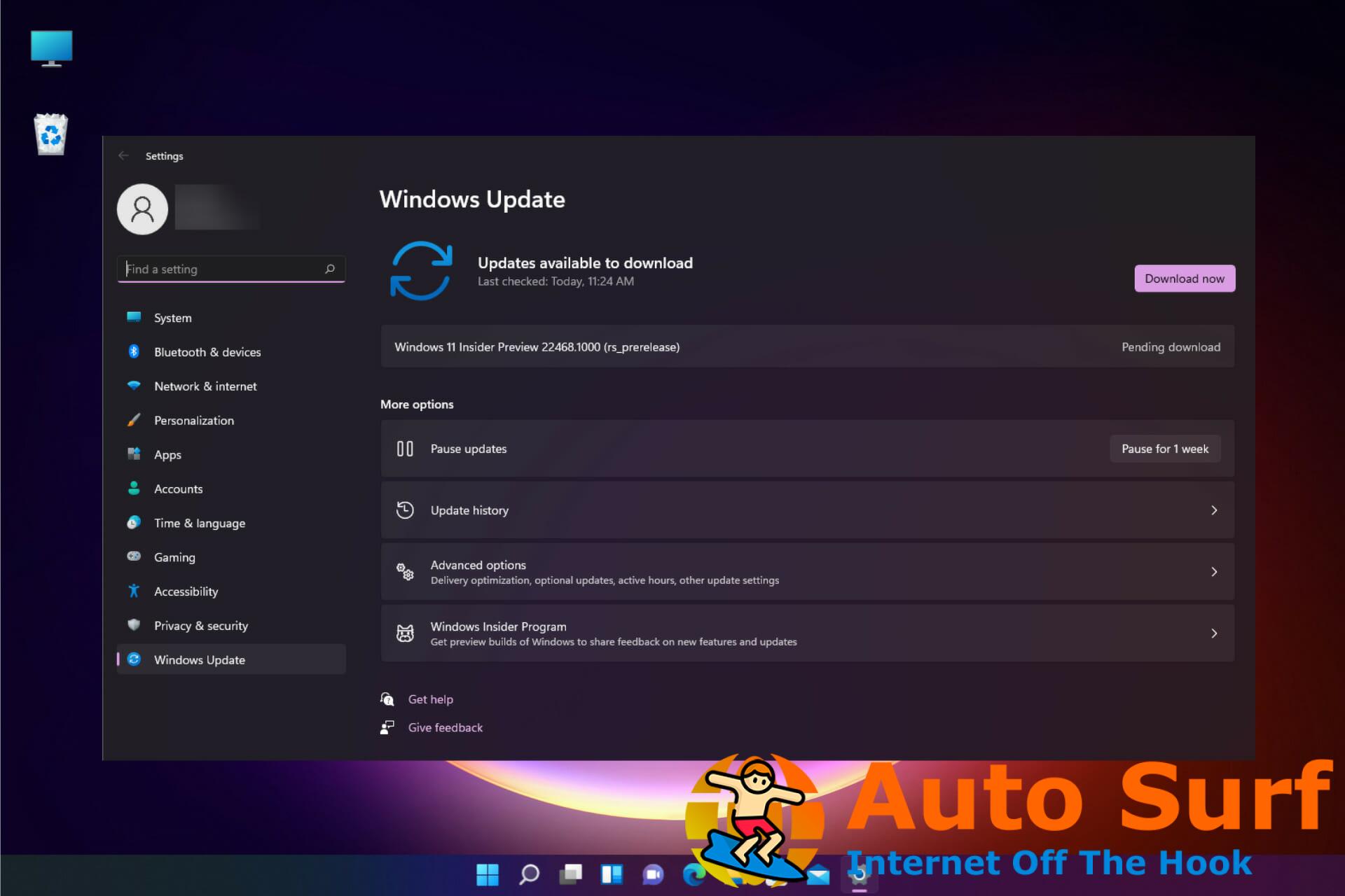 Nuevas características de la versión 22468 de Windows 11