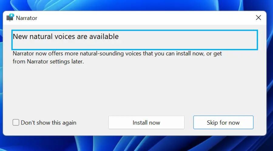 La última actualización de Windows 11 agrega a Aria y Jenny como voces naturales