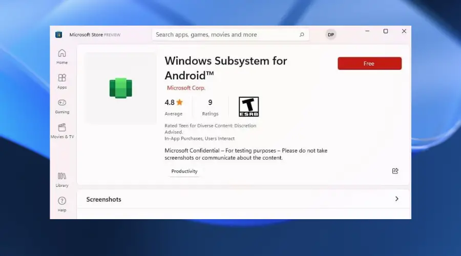 Las aplicaciones de Android para Windows 11 ahora están disponibles para Insiders en Dev Channel
