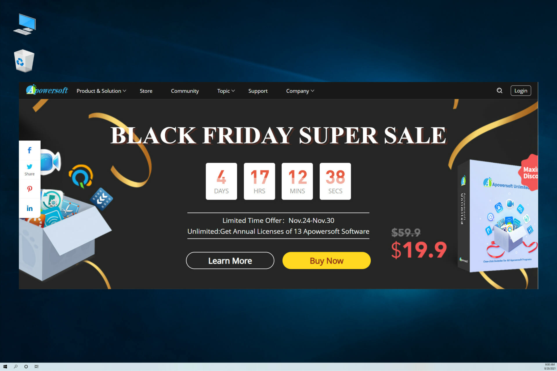 Las mejores ofertas de software Black Friday de Apowersoft