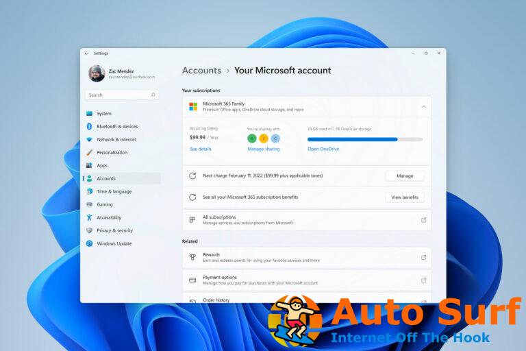 Las páginas de configuración de cuenta y aplicaciones y características de Windows 11 han cambiado