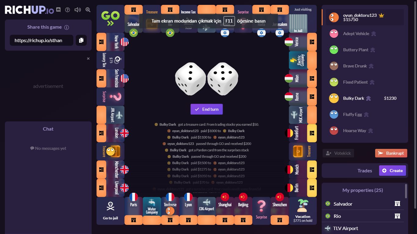 Los 6 mejores juegos y sitios web para jugar Monopoly en línea con amigos