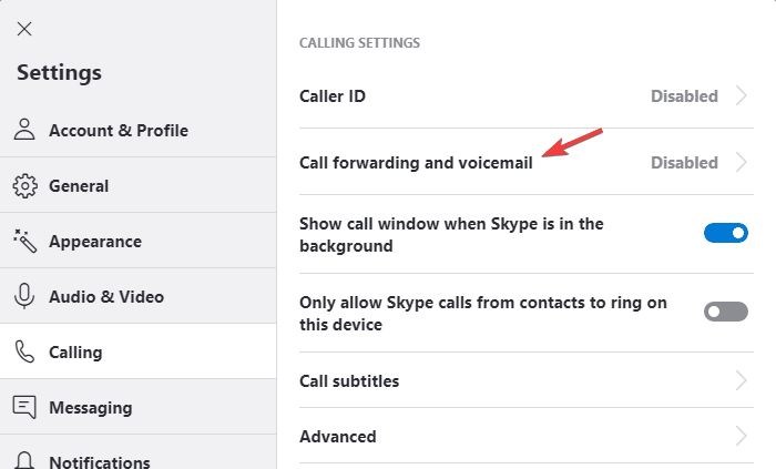 el desvío de llamadas habilitar el correo de voz de skype no funciona
