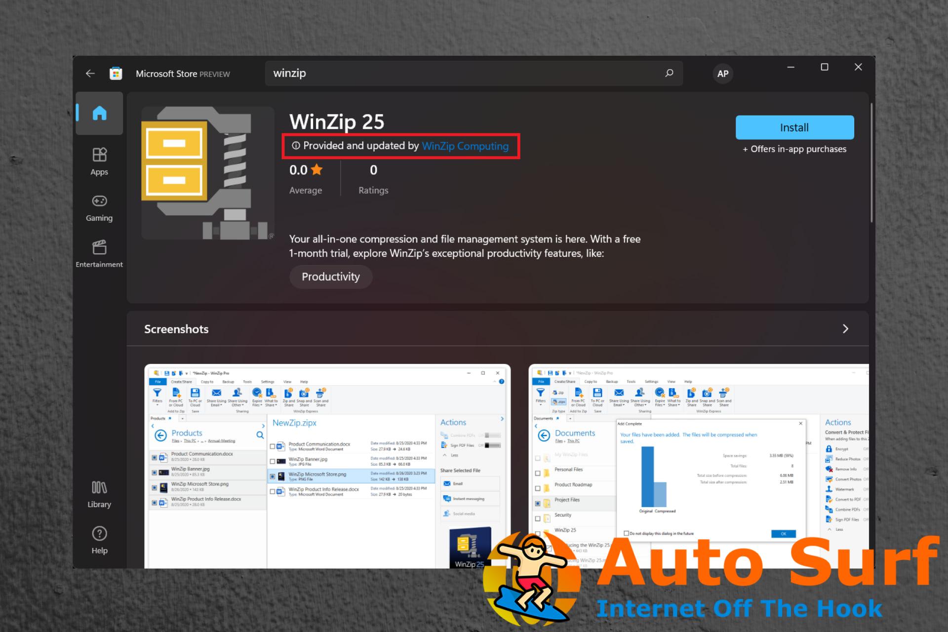 Actualización de la aplicación de la tienda de Windows 11