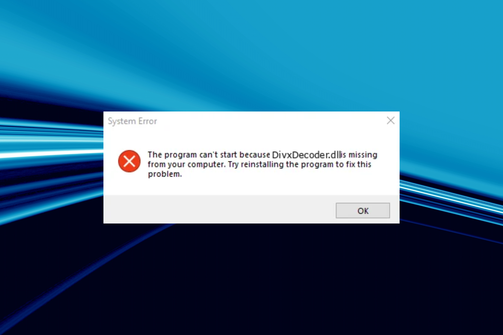 corrige la falta de DivxDecoder.dll en Windows