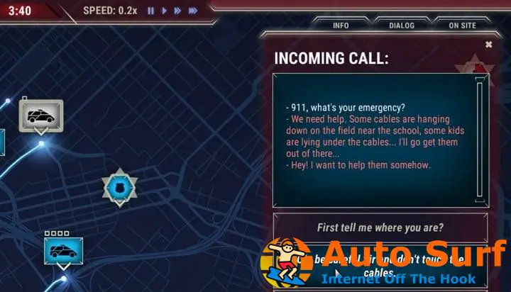 Problemas con el operador del 911: el juego se congela, los mapas no se cargan y más