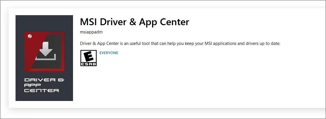 REVISIÓN: MSI Driver y App Center no funcionan